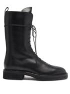 Khaite - Conley Leather Ankle Boots - Womens - Black