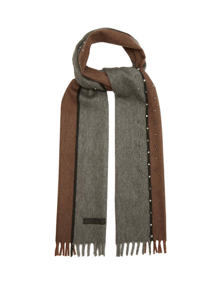 Prada Studded Cashmere Scarf