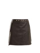 Acne Studios A-line Wrap Leather Skirt