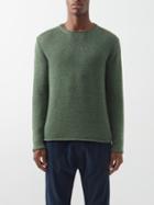 Inis Mein - Alpaca And Silk-blend Sweater - Mens - Green