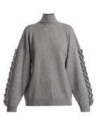 Matchesfashion.com Barrie - Timeless Roll Neck Cashmere Sweater - Womens - Grey