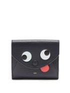 Matchesfashion.com Anya Hindmarch - Zany Trifold Grained-leather Card And Coin Purse - Womens - Dark Blue