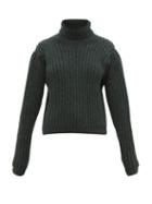 Matchesfashion.com Apiece Apart - Nicola Puffed Sleeve Alpaca Blend Sweater - Womens - Green