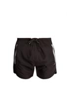 Matchesfashion.com Neil Barrett - Tape Print Swim Shorts - Mens - Black