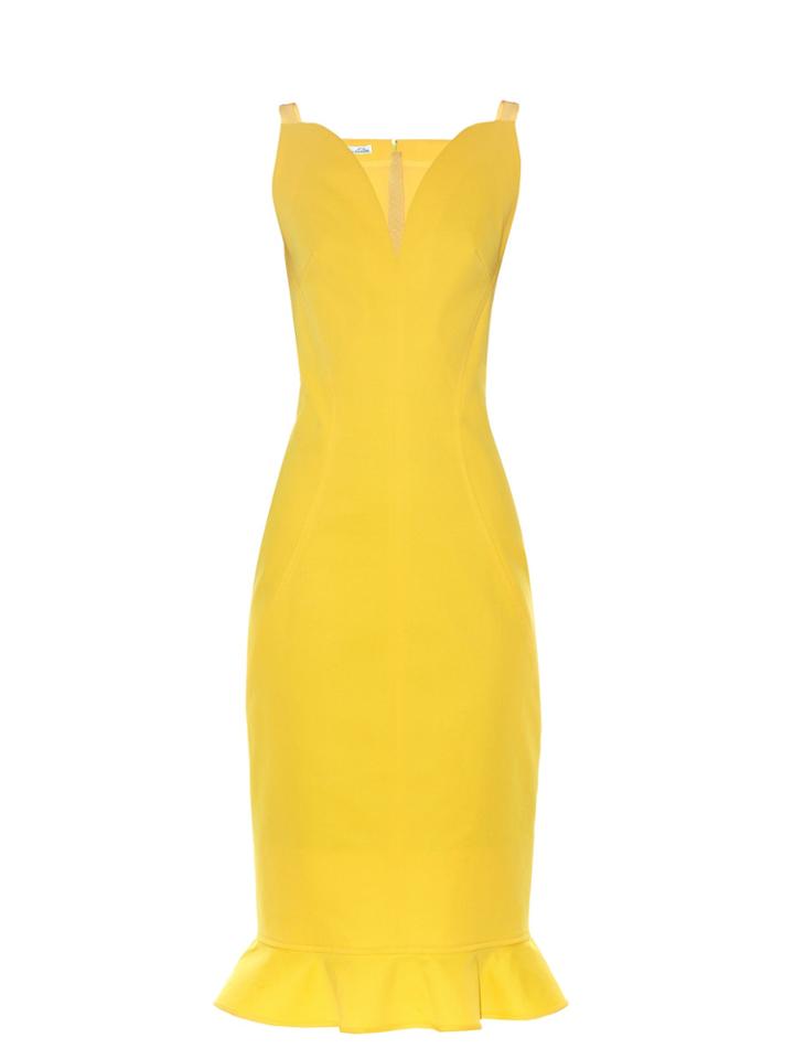 Oscar De La Renta Ruffle-trimmed Sleeveless Dress
