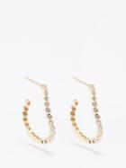 Mateo - Wave Diamond & 14kt Gold Earrings - Womens - Gold Multi