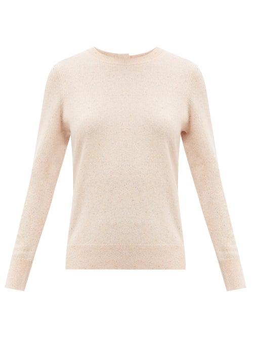 Matchesfashion.com Altuzarra - Yumi Back-buttoned Cashmere Sweater - Womens - Light Pink