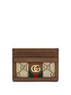 Matchesfashion.com Gucci - Ophidia Gg Plaque Leather Cardholder - Womens - Beige Multi