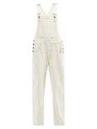 Isabel Marant - Madeline Cotton Wide-leg Dungarees - Womens - White