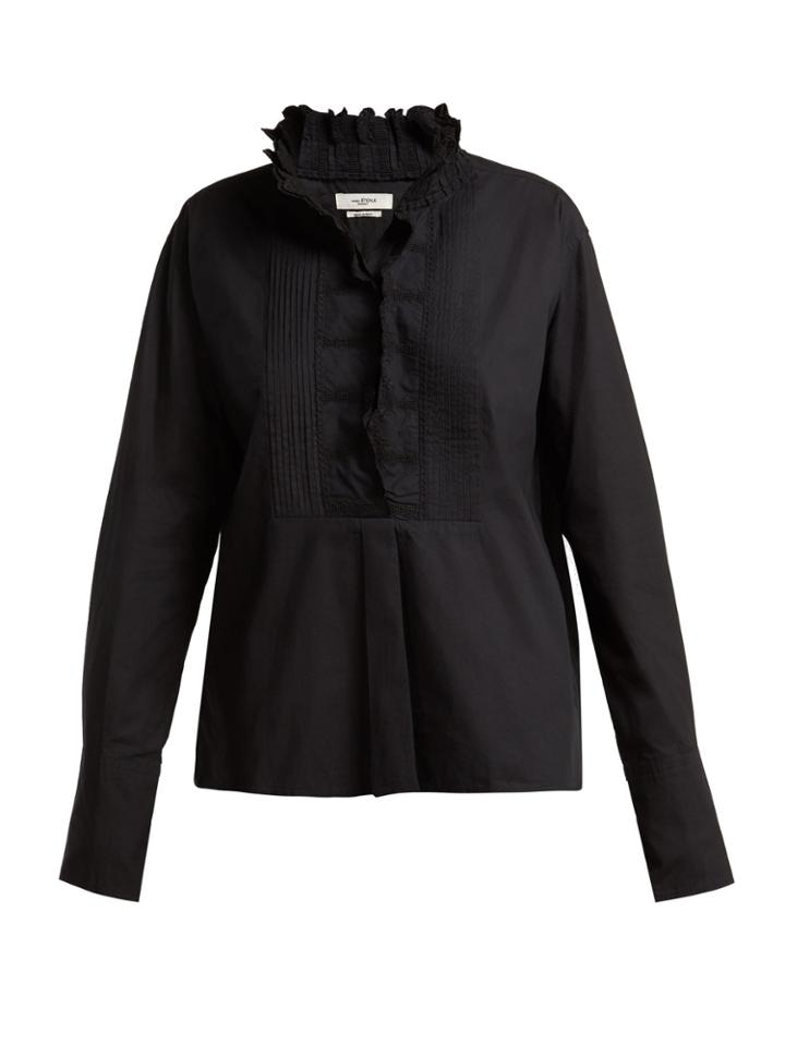 Isabel Marant Étoile Mora Embroidered Cotton Shirt