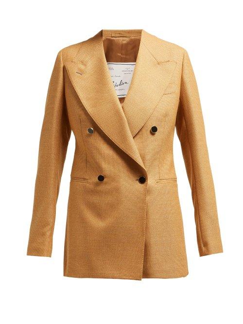 Matchesfashion.com Giuliva Heritage Collection - The Stella Double Breasted Wool Blazer - Womens - Brown