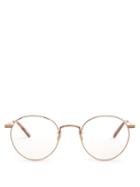 Matchesfashion.com Garrett Leight - Wilson 49 Round Frame Glasses - Womens - Copper