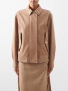 Burberry - Cotton-gabardine Harrington Jacket - Womens - Beige
