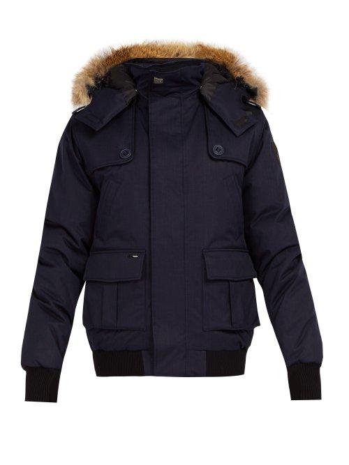 Matchesfashion.com Nobis - Cartel Hooded Bomber Jacket - Mens - Navy
