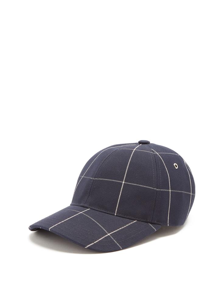 A.p.c. Louis Checked Canvas Cap