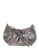 Balenciaga - Le Cagole Mini Leather Shoulder Bag - Womens - Silver