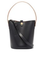 Matchesfashion.com Sophie Hulme - Large Swing Leather Bucket Bag - Womens - Tan Navy