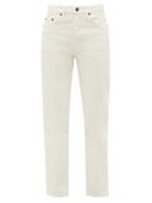 Matchesfashion.com The Row - Ash High-rise Cotton Straight-leg Jeans - Womens - Cream