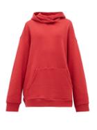 Matchesfashion.com Raey - Oversized Cotton Jersey Hooded Sweatshirt - Womens - Red