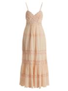 Rebecca Taylor Macram-lace Panelled Cotton Dress