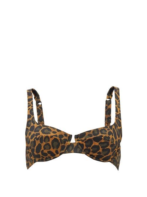 Matchesfashion.com Fisch - Grenadins Leopard-print Bikini Top - Womens - Leopard