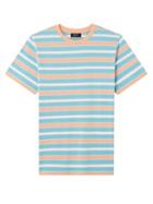 Matchesfashion.com A.p.c. - Gio Striped Jersey T-shirt - Mens - Light Blue