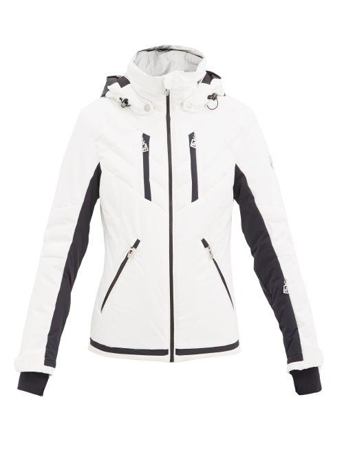 Matchesfashion.com Toni Sailer - Henni Padded Hooded Ski Jacket - Womens - White Black