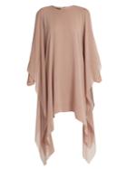 Elie Saab Lace-sleeved Silk-georgette Dress