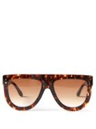 Isabel Marant Eyewear - Flat-top Tortoiseshell-acetate Sunglasses - Womens - Brown Multi