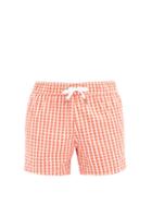 Matchesfashion.com Onia - Charles 5 Geometric-print Swim Shorts - Mens - Red Multi