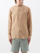 Frescobol Carioca - Antonio Linen Shirt - Mens - Gold