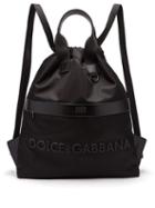 Matchesfashion.com Dolce & Gabbana - Rubberised 3d Logo Nylon Backpack - Mens - Black