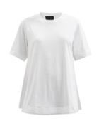 Simone Rocha - Tulle And Lace-trim Cotton-jersey T-shirt - Womens - White