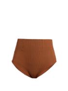 Matchesfashion.com Haight - Amanda High Waist Bikini Briefs - Womens - Camel