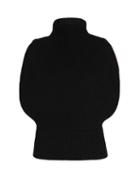 Bottega Veneta - Ribbed High-neck Sleeveless Sweater - Womens - Black