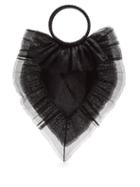 Matchesfashion.com The Vampire's Wife - Ruffle Trimmed Woven Clutch - Womens - Black