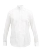 Matchesfashion.com Bourrienne Paris X - Bal High-collar Cotton-poplin Bib Shirt - Mens - White