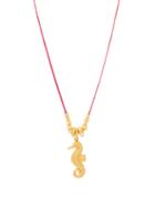 Matchesfashion.com Pippa Small Turquoise Mountain - Seahorse Charm 18kt Gold Necklace - Womens - Gold