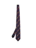 Matchesfashion.com Gucci - Striped Silk Blend Tie - Mens - Navy Multi
