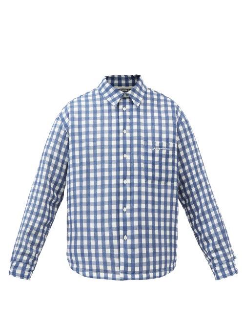 Jacquemus - Boulanger Gingham-jacquard Shirt - Mens - Navy White
