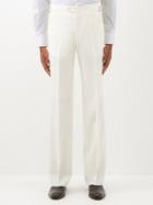 Husbands - Straight-leg Wool Suit Trousers - Mens - Cream