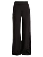 Matchesfashion.com Zeus + Dione - Alcyone Side Striped Crepe Trousers - Womens - Black