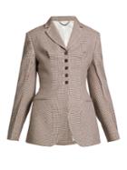 Stella Mccartney Gael Notch-lapel Hound's-tooth Checked Jacket