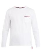 Thom Browne Patch-pocket Long-sleeved Cotton-jersey T-shirt