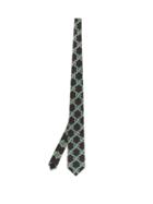Matchesfashion.com Gucci - Gg-diamond Silk-ikat Tie - Mens - Brown Multi