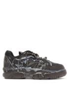 Matchesfashion.com Maison Margiela - Fusion Leather And Mesh Trainers - Mens - Black