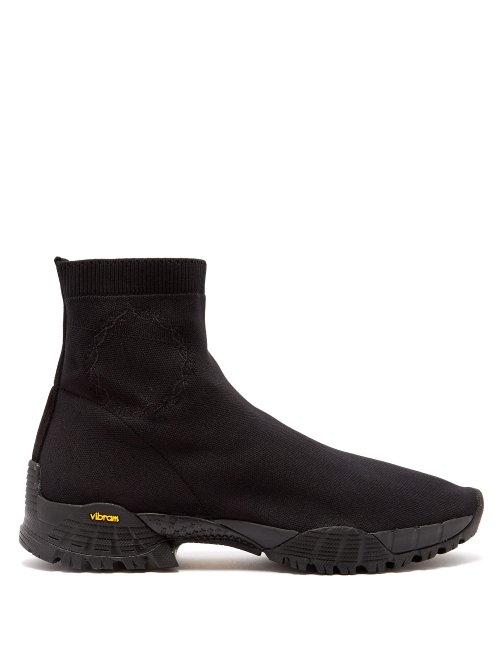 Matchesfashion.com 1017 Alyx 9sm - Hiking Boot Style Stretch Knit Trainers - Mens - Black