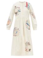 Sea - Paloma Patchwork Floral-print Cotton-blend Dress - Womens - Multi