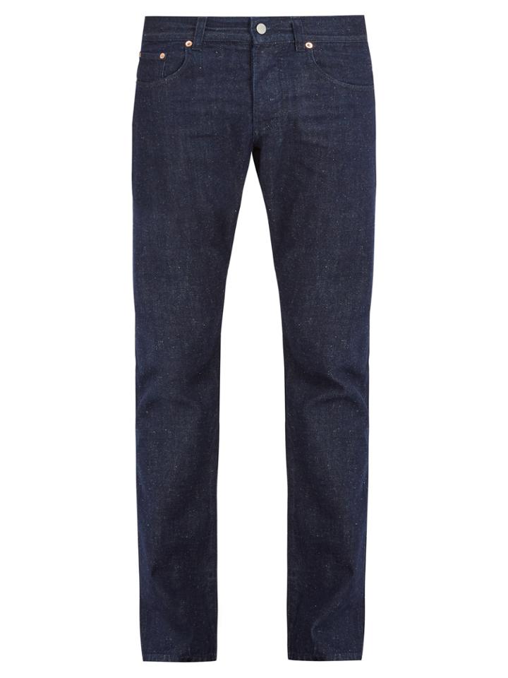 Maison Kitsuné Mid-rise Straight-leg Jeans