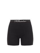 Khaite - Bryant Logo-jacquard Shorts - Womens - Black